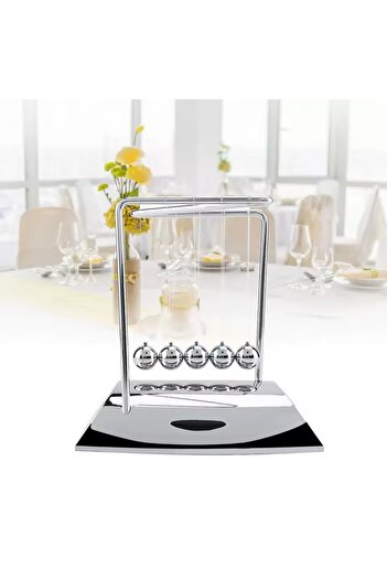 Wolawood Balance Ball Newton Cradle Decorative Desktop Stress Relief Physics Balance Toy Gift Accessory