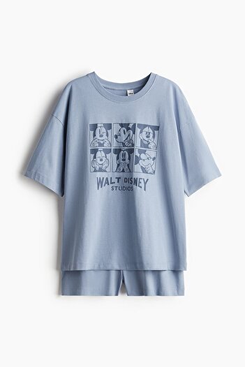 H&M Baskılı Pijama Takımı