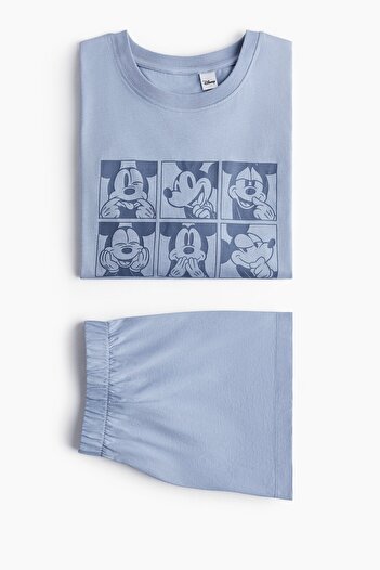 H&M Baskılı Pijama Takımı