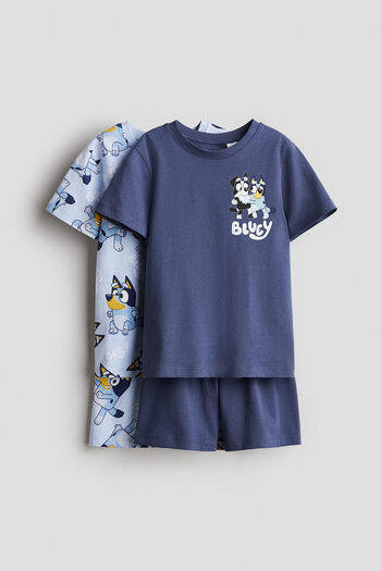 H&M 2'li Baskılı Pijama Takımı