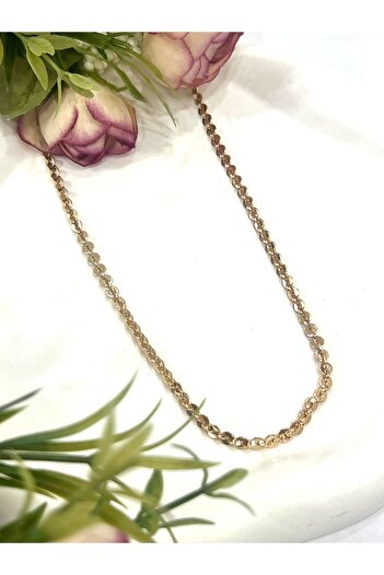 MASAL TAKI&AKSESUAR XUPING Parlak Pullu Çelik Kolye (18K Rose/45cm)