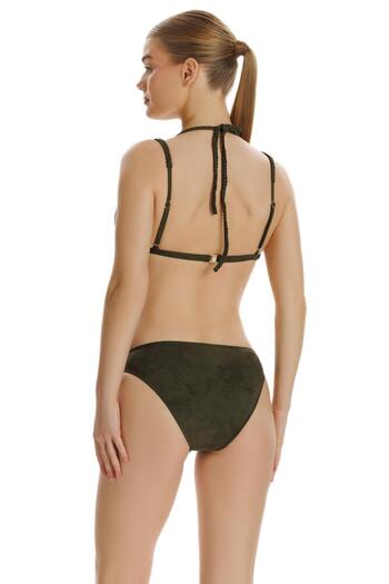 ZEKİ Zeki Yeşil Aksesuar Detaylı Bikini Takımı