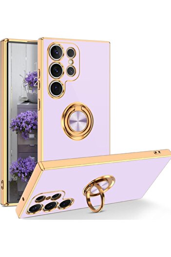 Generic Case for SAMSUNG Galaxy S23 ULTRA Luxury Silicone TPU Shockproof Ring Holder Kickstand