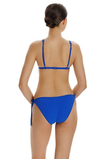 ZEKİ Partea de jos de bikini albastru Clever