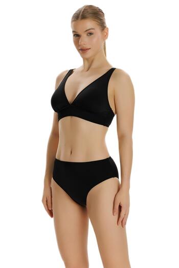 ZEKİ Zeki Siyah Yüksek Bel Bikini
