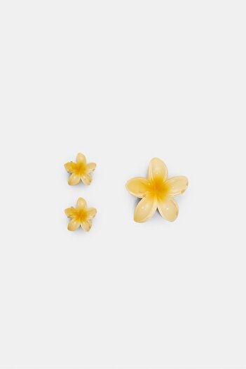 Stradivarius Pack of 3 floral hair clips