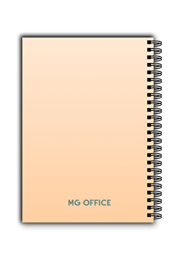 MG Office Apuseni A5 Notebook - Vellum - Metallic spiral, 80 sheets, thick paper, soft cover