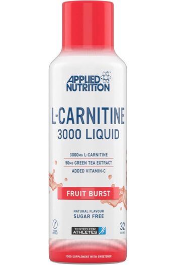 applied nutrition L-Carnitine Liquid 3000 with Green Tea - Fruit Burst Flavor, 495ml