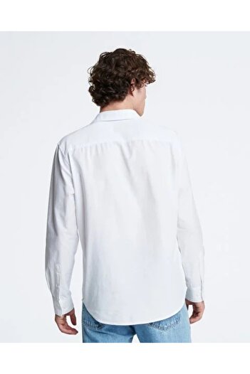 Calvin Klein Erkek Oxford Gömlek Regular LS SOLID OXFORD CLASSIC SHIRT LZ04RC130G YAA