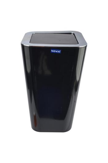 Generic Wenko Candy Durable Swing Cover Waste Bin Black 6 Liter 22474100
