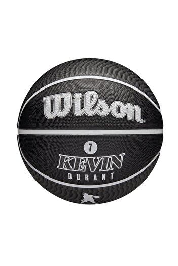 Generic Wilson NBA Player Icon Kevin Durant Outdoor Basketball Black and White Size 7 WZ4006001XB7