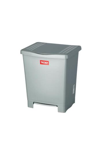 Generic TATAY Rectangular Shaped Pedal Bin Grey 23 Liter