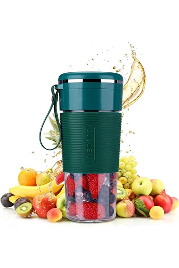 COOYA Portable Blender Cup, with Two-blade Cutter Head , Battery Powered,300 ML, for Travel Sports Kitchen