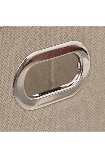 Generic Five Simply Smart Polypropylene and Metal Foldable Storage Box Beige 15 x 31cm 160384O