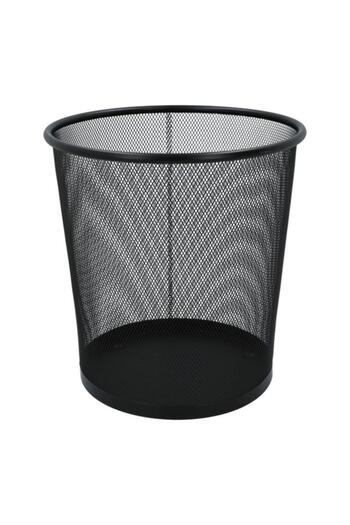 Generic EKO Meshed Elegant and Modern Design Round Trash Can Black 12 Liter