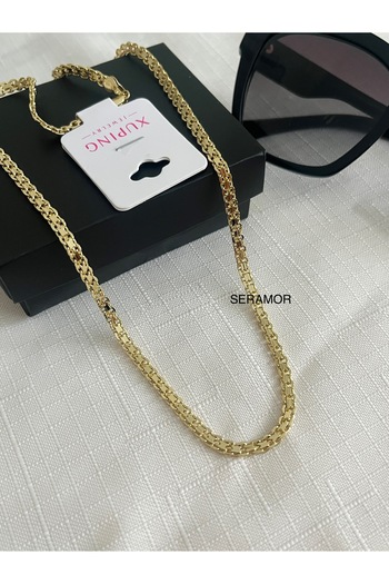 XUPING JEWELRY 14K altın renginde kararmaz vip kalite kuyumcu işçiliği bismark kolye