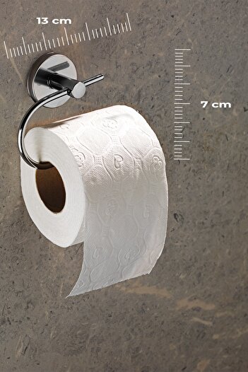 Sas Haus Yapışkanlı Tuvalet Kağıtlığı Wc Kağıtlık Tuvalet Kağıdı Askısı Krom S-107