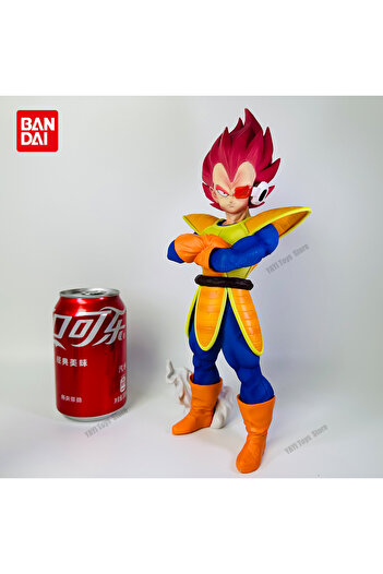 BANDAI A-Red Hot Dragon Ball Anime Figure Vegeta Figurine PVC Action Figures Model Toys for Children Collec