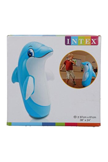 Generic INTEX Plastic Inflatable 3D Bop Bag Blow-Up Tiger Punching Bag Multicolor Large