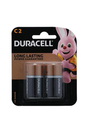 Generic Duracell 2-Piece 1.5V Long Lasting Power Guaranteed C Alkaline Batteries Black and Copper 37427