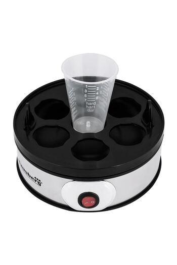 Hausberg Electric Egg Boiler, 350 W, 7 Egg Capacity, Timer, Stainless Steel + Plastic, HB2215