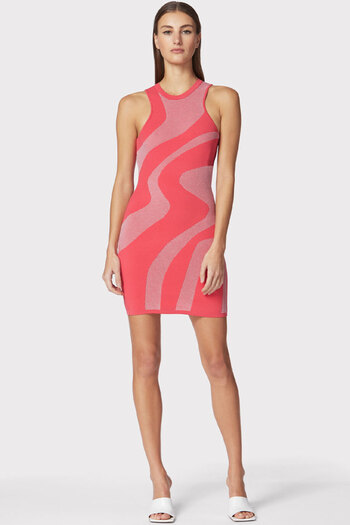 Herve Leger ABSTRACT JACQUARD MINI DRESS - HERVE LEGER - CORAI, S