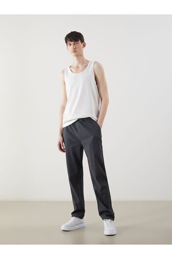 LC Waikiki Ecru Crew Neck Men's Sleeveless T-Shirt