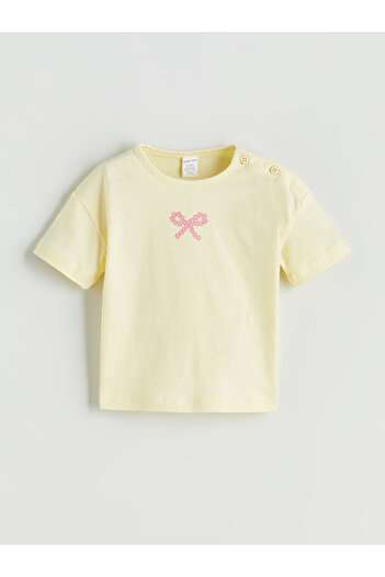 LC Waikiki Bow Baby Girl T-Shirt and Shorts Skirt