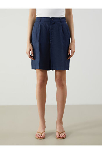 LC Waikiki Loose Fit Linen Women's Shorts