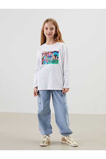 LC Waikiki Crew Neck Printed Unisex Kids T-Shirt