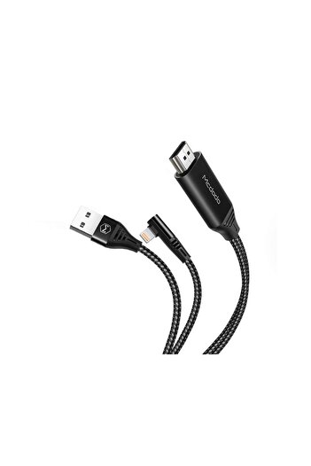 Mcdodo Cablu HDMI la Lightning si USB Plug&Play Black