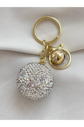 COCOSH TAKI Svarovski Hologram Stone Top Model Gold Detailed Keychain or Bag Ornament