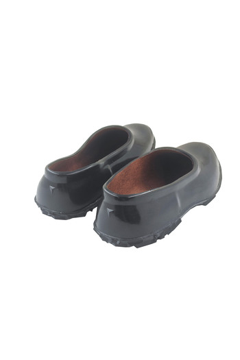 fafatara Black Waterproof Rubber Shoes – Non-Slip Sole Garden Shoes