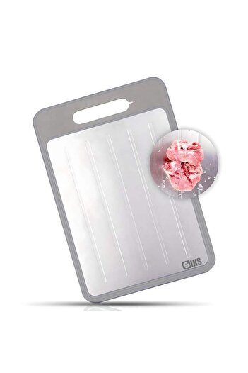 SIKS Multifunctional 4-in-1 Chopper, Meat Defrosting Plate, Stainless Steel, Size L, 36.5 x 25 cm