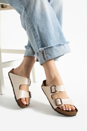 Sivarro Παντόφλες με αγκράφα Fuga Comfort Beige Unisex – Ορθοπεδικές, ελαφριές, αντιολισθητικές σόλες