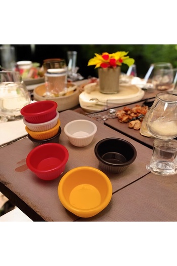 BARITCIOGLU Sauce Bowl Sauce Bowl 4 Pieces Break-Resistant Porelin