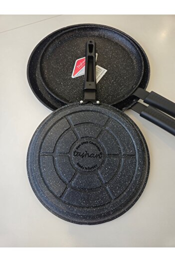 TAŞHAN 3-Piece Cast Granite Crepe & Omelette Pan Set 30-26-24 cm Set