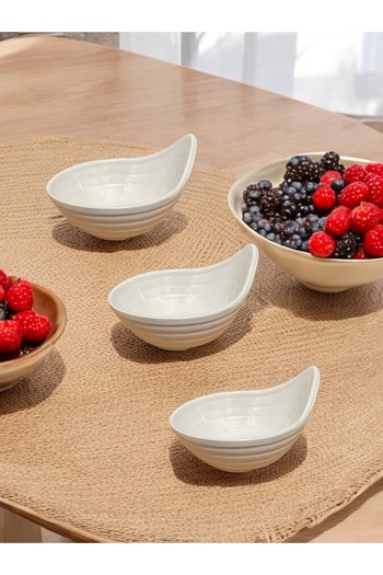 BARITCIOGLU Mussel Sauce Bowl Sauce Bowl Set of 3 Break-Resistant