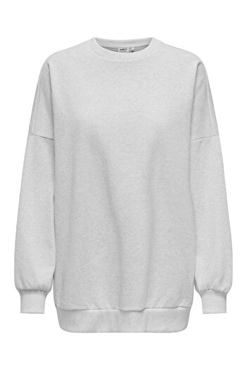 ONLY Onldaze L/S Oversize O-Neck Swt Women's Gray Sweatshirt - 15335172