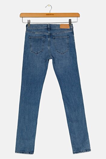 Gant Kids Girl Skinny Fit Washed Jeans, Blue