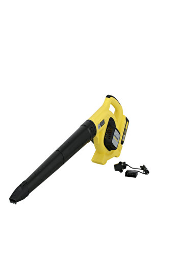 Karcher 18V 2-Battery Lightweight and Ergonomic Design Cordless Leaf Blower with Detachable Nozzle Yellow