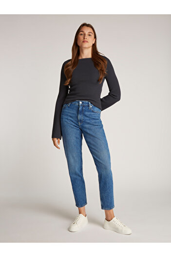 Calvin Klein Calvin Klein Women Denim Dark Blue Mom Jeans