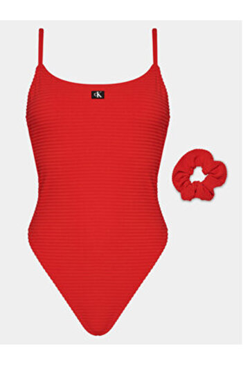 Calvin Klein swimwear Women's Swimsuit KW0KW02475 Red