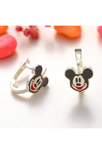 norsary Silver Mouse Kids Earrings