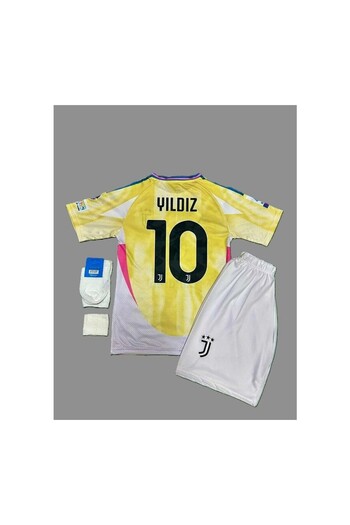 Alaturka Mix Kenan Yıldız 2024-25 Yeni Sezon Juventus Deplasman Çocuk Forması 4'Lü Set