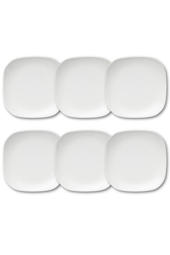 Melrich 6 Pcs Opal ware Side plate 16cm Dishwasher Microwave safe