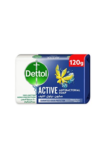 Dettol Active Anti-Bacterial Bar Soap Sea Minerals Fragrance 120 g