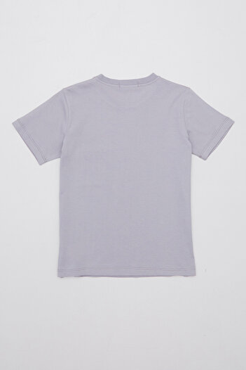 Fulla Moda 100% Cotton Text Printed Boys' T-Shirt with Pockets