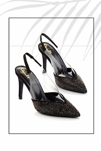Bambi Matte Black Platinum Women's Evening Dress Shoes K01209153038