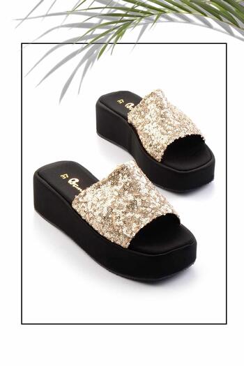 Bambi Gold Women's Slippers K04778300753